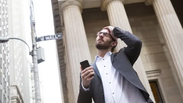 Un homme à Wall Street