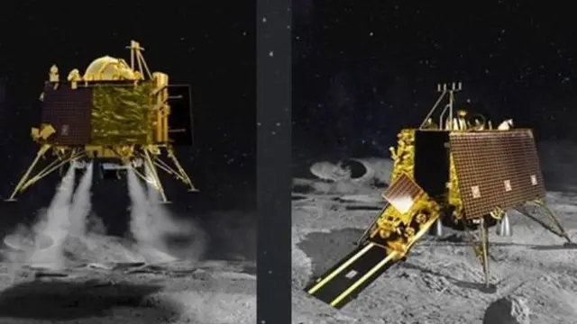 விக்ரம் லேண்டர் செய்கிற ஆய்வு பணிகளை விளக்கும் சித்தரிப்புக் காட்சிகள்