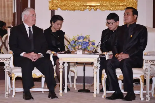 นายเร็กซ์ ทิลเลอร์สัน กับพล.อ.ประยุทธ์