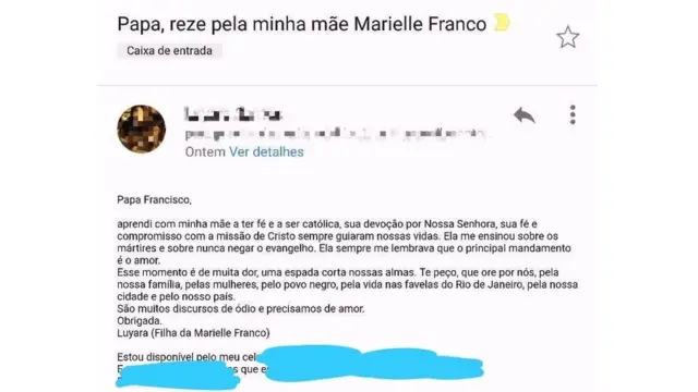 Mensagemcomo abrir conta na traderbetemail enviada pela flhacomo abrir conta na traderbetMarielle Franco a um intermediário do papa