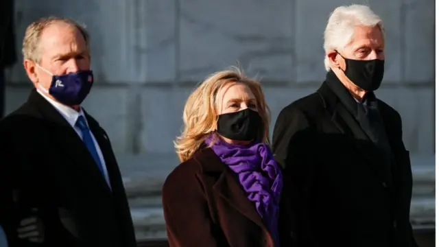Hillary Clinton, en la inauguración de Joe Biden.