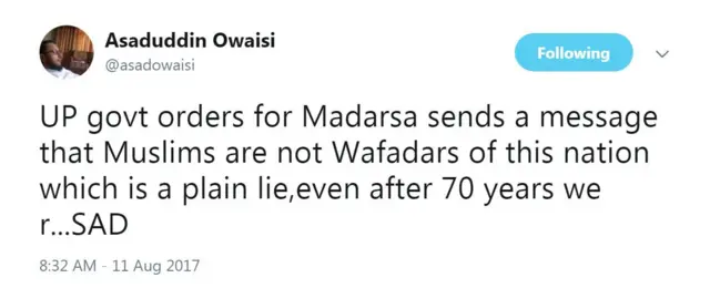 उत्तर प्रदेश सरकार ने मदरसे में तिरंगा फहराने के आदेश दिए