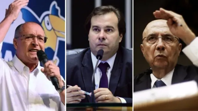 Geraldo Alckmin, Rodrigo Maia e Henrique Meirelles