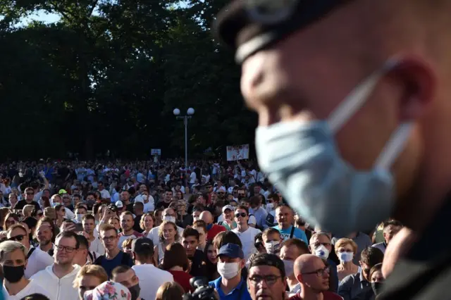 Митинг в Минске 6 августа