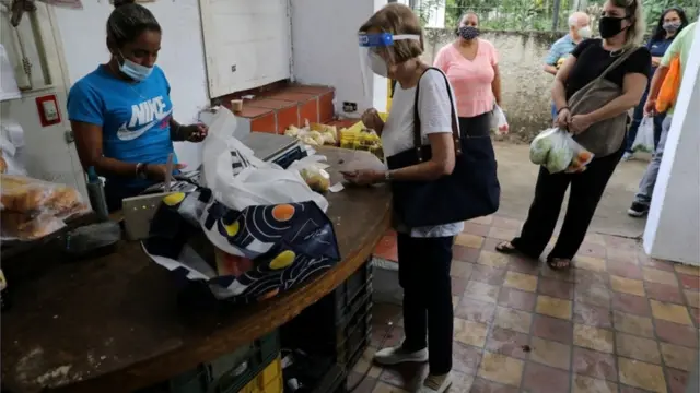 Mercado en Caracas.