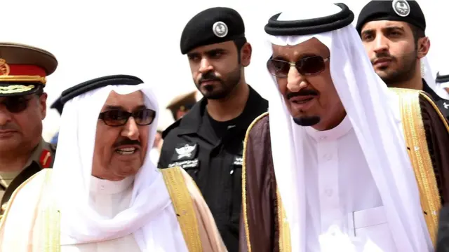 ملک سلمان و امیر کویت