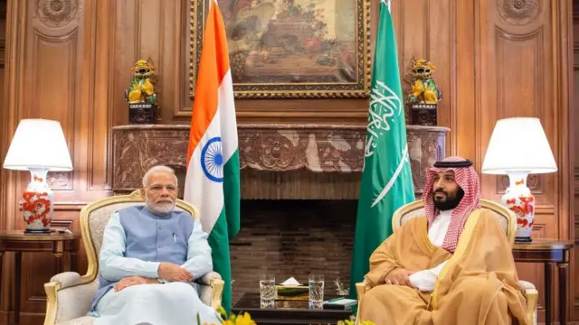 Narendra Modi y MBS