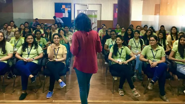 રાજકોટમાં યોજાયેલા #BBCShe કાર્યક્રમનું એક દૃશ્ય