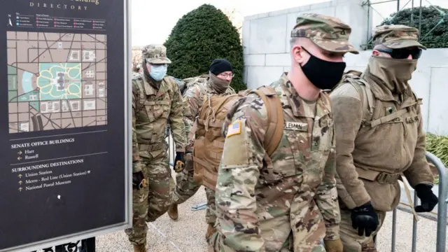 Hafta sonuna kadar Washington'da 6 bin 200 Ulusal Muhafız görevlendirilecek.