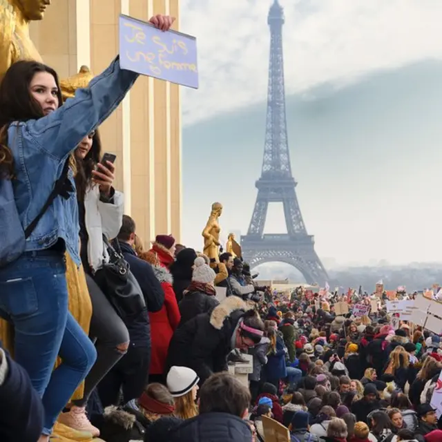 Protesta de Womens March en París