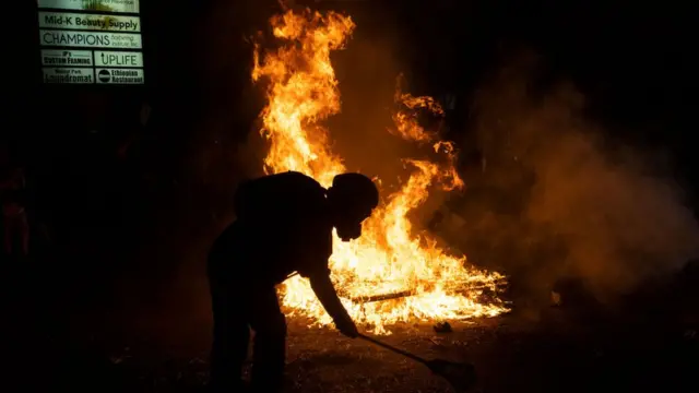La Estación de Policía North Precinct de Portland fue vandalizada el 6 de septiembre de 2020.