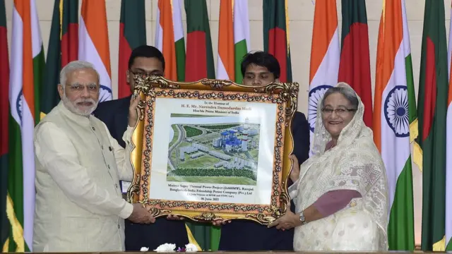 রামপাল তাপবিদ্যুৎ প্রকল্প স্থাপনের উদ্বোধনে ভারত ও বাংলাদেশের প্রধানমন্ত্রীরা