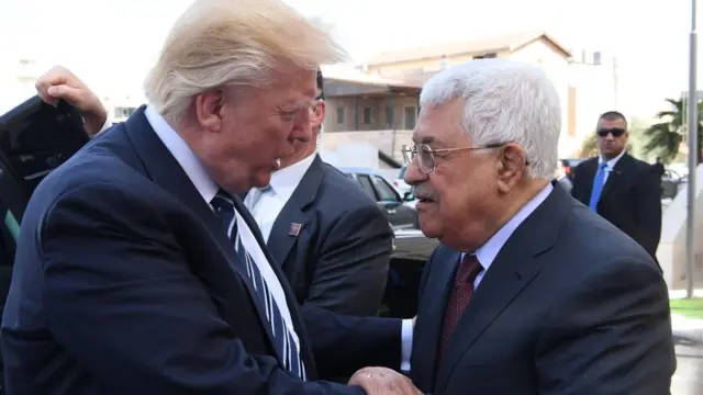 Trump y Abbas
