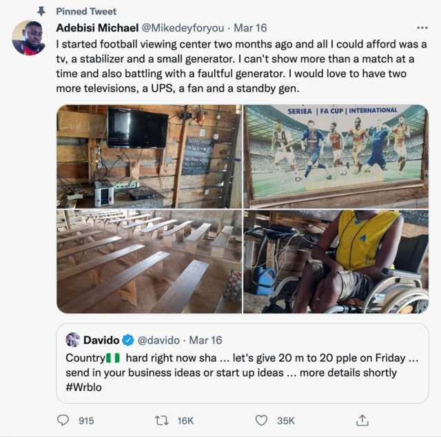 Di Davido Tweet wey start everything