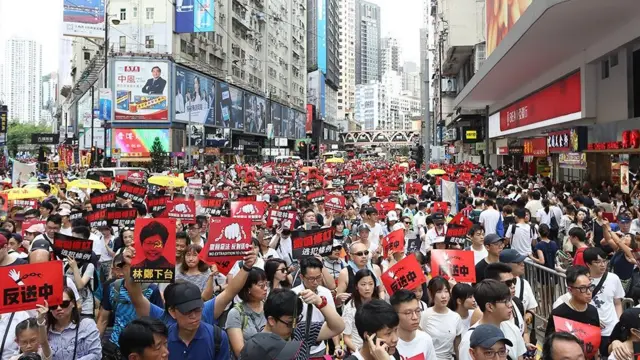 ஹாங்காங்: சீனாவுக்கு எதிராக மீண்டும் மக்கள் திரள் போராட்டம்