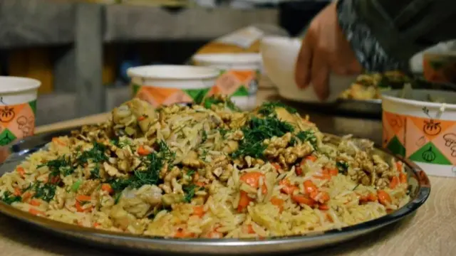 परम्परागत खानाको थाली।