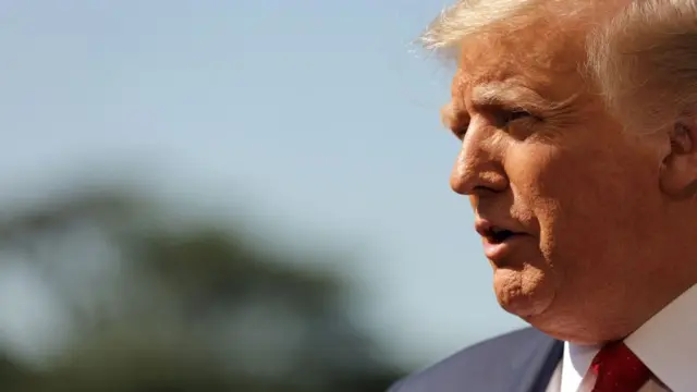 Primer plano de Donald Trump