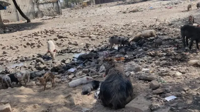 बस्ती की गंदगी