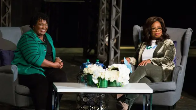 Стейси Абрамс и Опра Уинфри