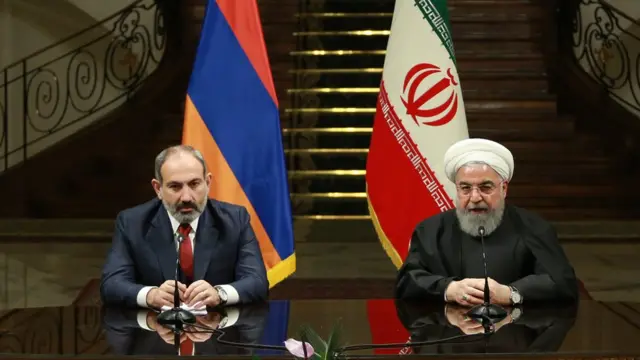 نیکول پاشینیان و حسن روحانی