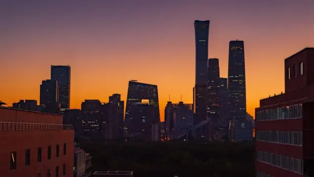The skyline of Beijing.