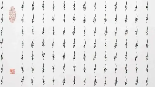 عورتوں کے لیے نیُو شُو کا رسم الخط جاگیردارانے چینی معاشرے میں ماؤں سے ان کی بیٹیوں تک ثقافتی ورثے کے طور پر منتقل ہوا ہے