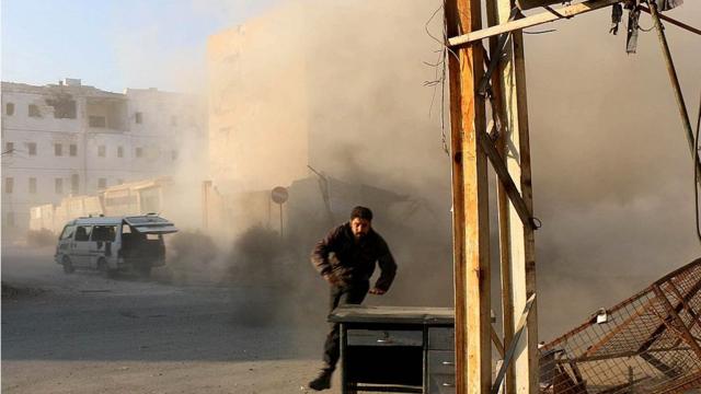 Bombardeo en Damasco 2015