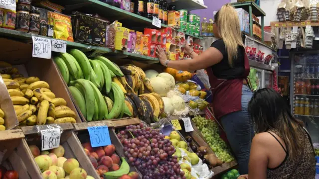 Fruit shop in in Buenos Aires, Argentina.