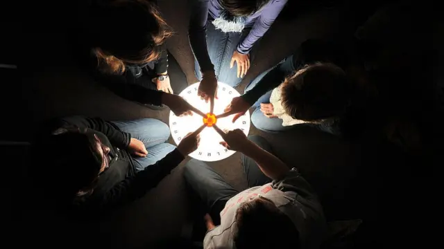 Un tablero ouija.