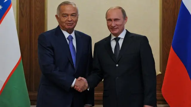 Владимир Путин и Ислам Каримов