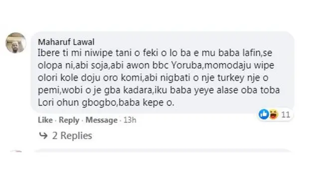 Aworan ọrọ oju opo BBC