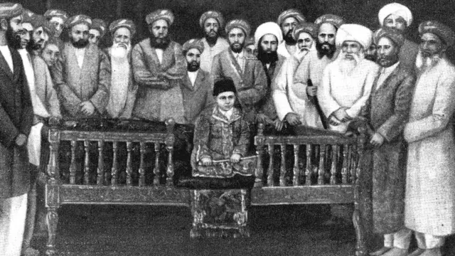 آغا خان سوم کی تخت نشینی کا منظر