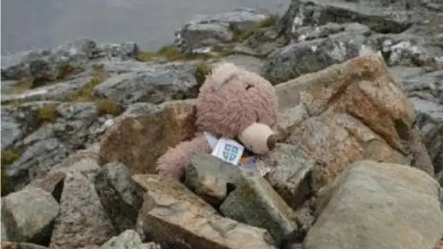 Munro bagging teddy bear rescued from Glencoe peak BBC News