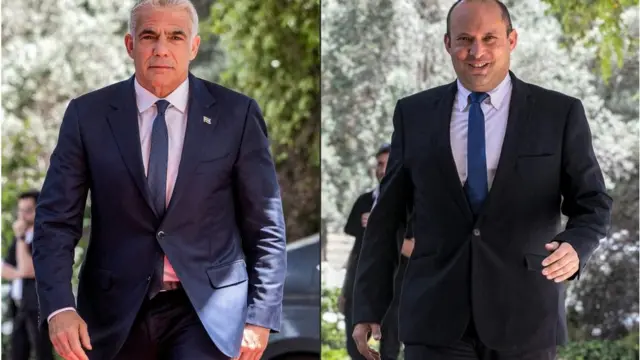 ইয়াইর লাপিদ এবং নাফতালি বেনেট।