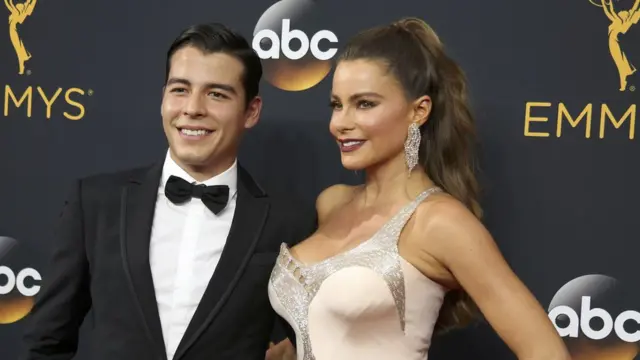 Sofía Vergara con su hijo Manolo
