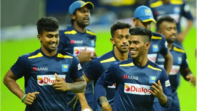 பயிற்சியில் இலங்கை அணி.