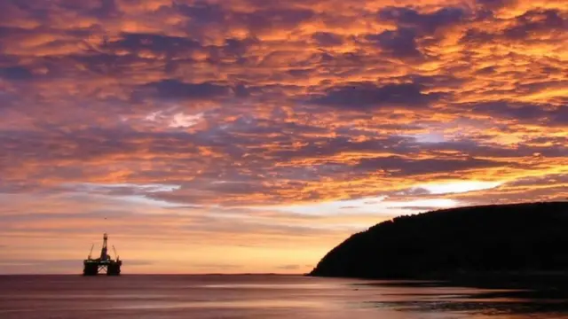 Plataforma petrolera en el Mar del Norte