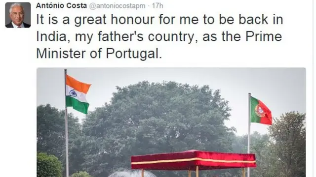 कोस्टा का ट्वीट