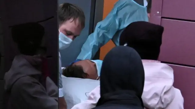 Traslado de Navalny al hospital alemán Charité el 22 de agosto