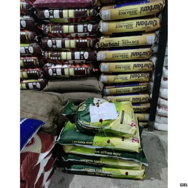 अन्न व औषध प्रशासनानं जप्त केलेली भगर