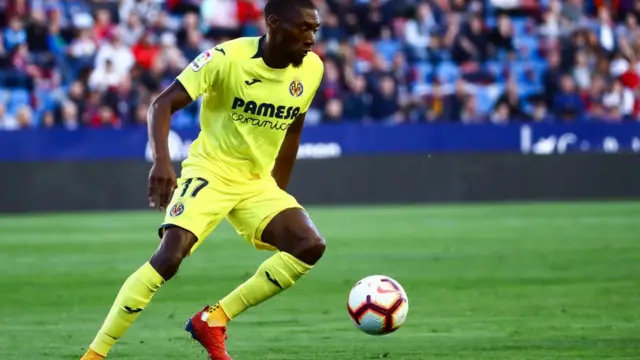 Le camerounais Karl Toko Ekambi du Villarreal CF.