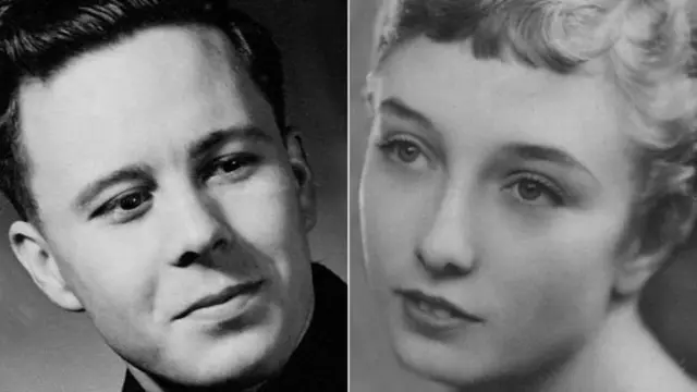 เดวี่ และ เฮเลน เมื่อยังเป็นหนุ่มสาว ภาพถ่ายไว้ในราวปี 1951