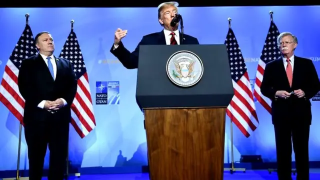 بولتون ترامپ پومپئو