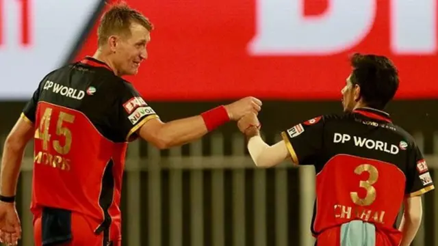 क्रिस मोरिस और युजवेंद्र चहल