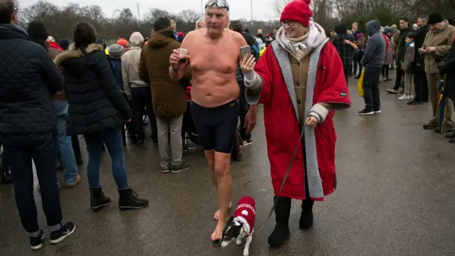 London, Hyde Park, renang