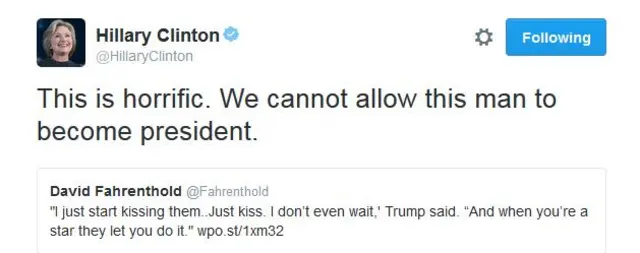 "Esto es horrible. No podemos permitir que este hombre llegue a ser presidente".