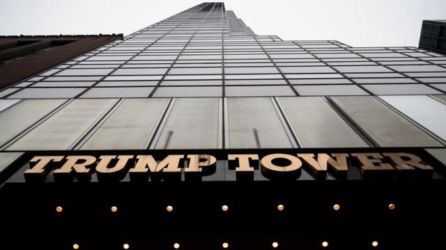 Trump Tower in New York City, 7 March 2017