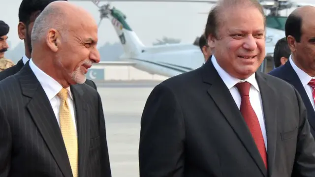 نوازشريف او اشرف غني