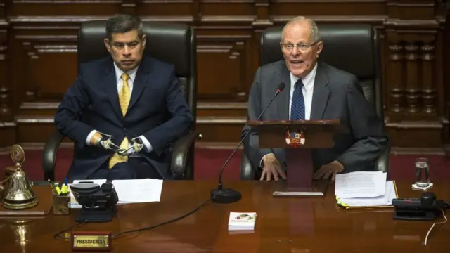 PPK en una intervención ante el Congreso.