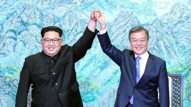 Kim Jong-un na Moon Jae-in